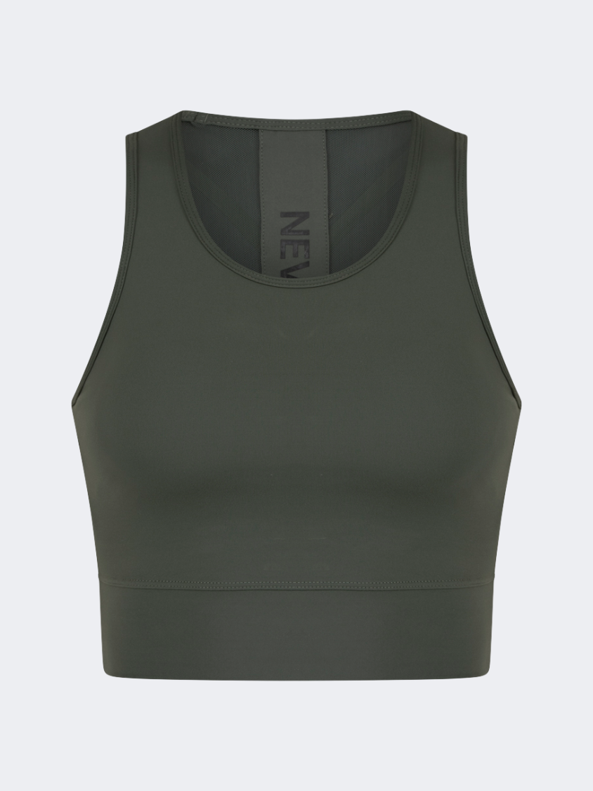 Oil&amp;Gaz Breathable Women Training Bra Dark Green