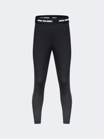 Oil&amp;Gaz Fitted Kids-Girls Lifestyle Tight Black