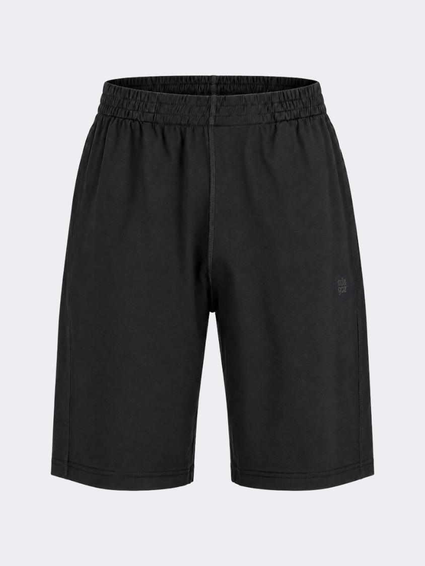 Oil &amp; Gaz Long Cut Men Lifestyle Shorts Black