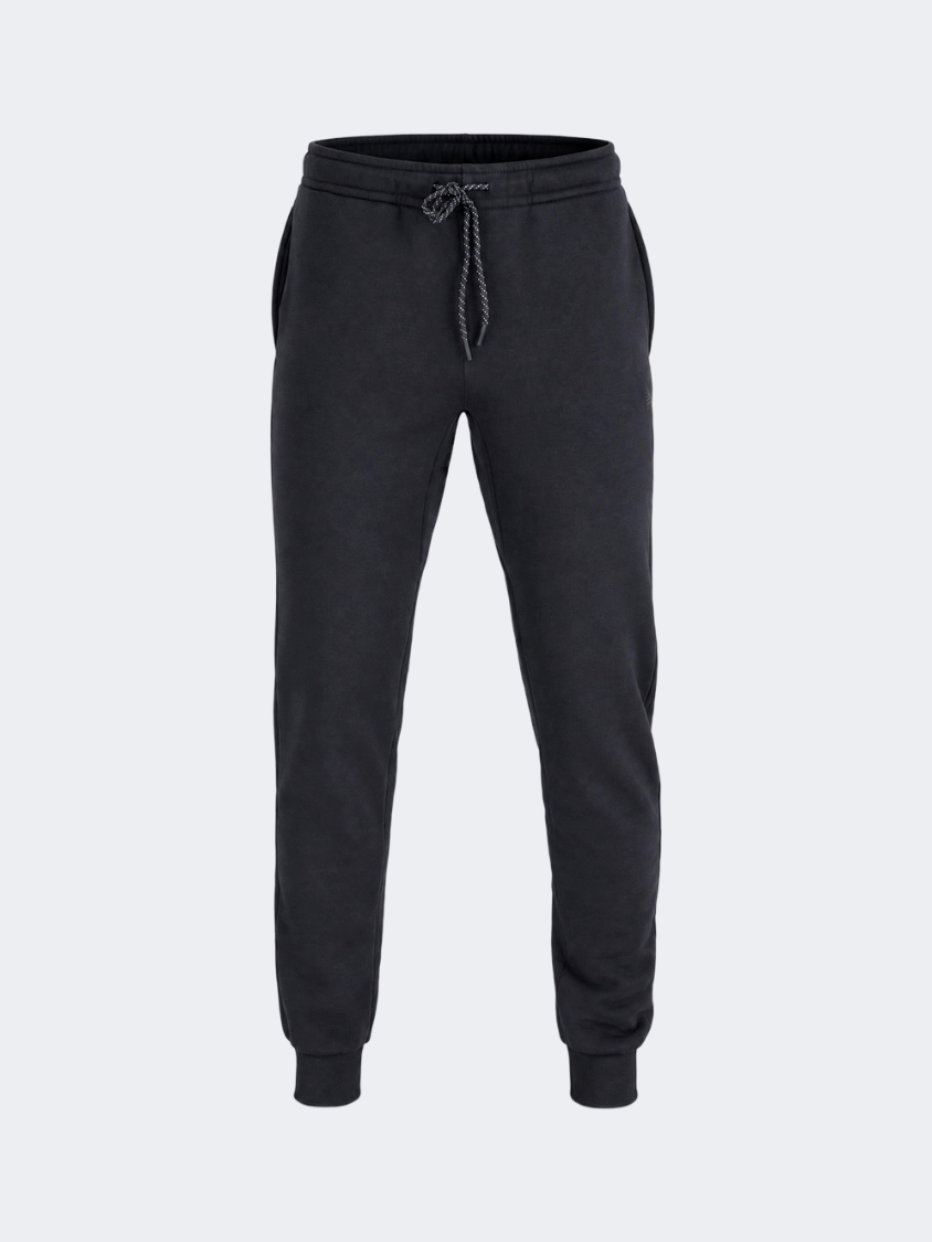 Oil & Gaz Brushed Men Lifestyle Cuffed Pants Black