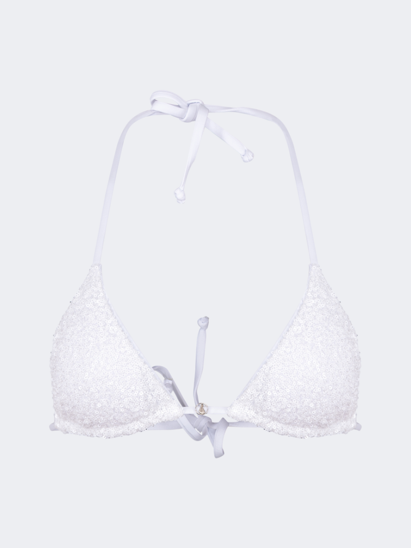 Oil And Gaz Comfortable Women Beach Bra White
