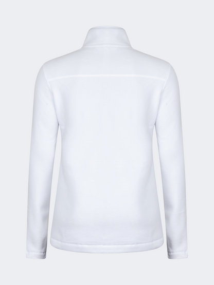 Oil&amp;Gaz Warm Women Skiing 1/4 Zip Fleece White
