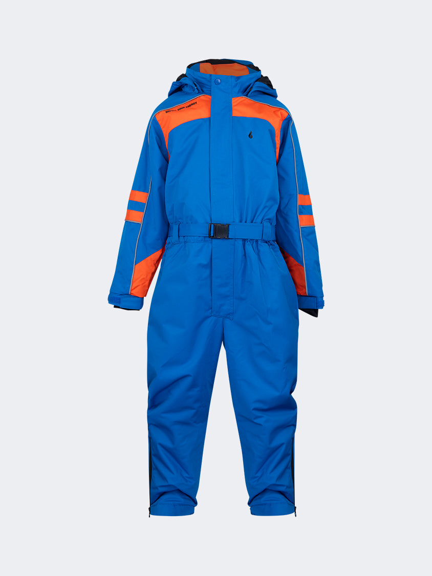 Oil And Gaz Comfortable Kids Boys Skiing Overall Blue/Orange