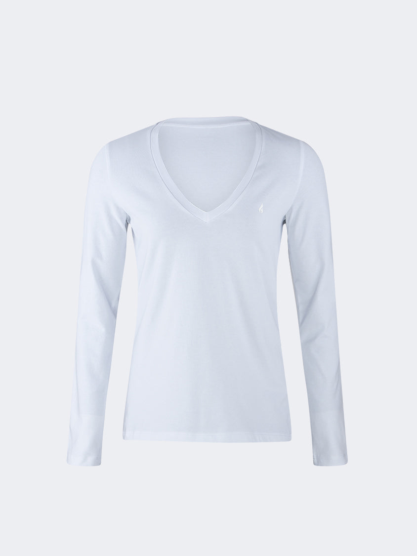 Oil And Gaz Smooth Women Lifestyle Long Sleeve White