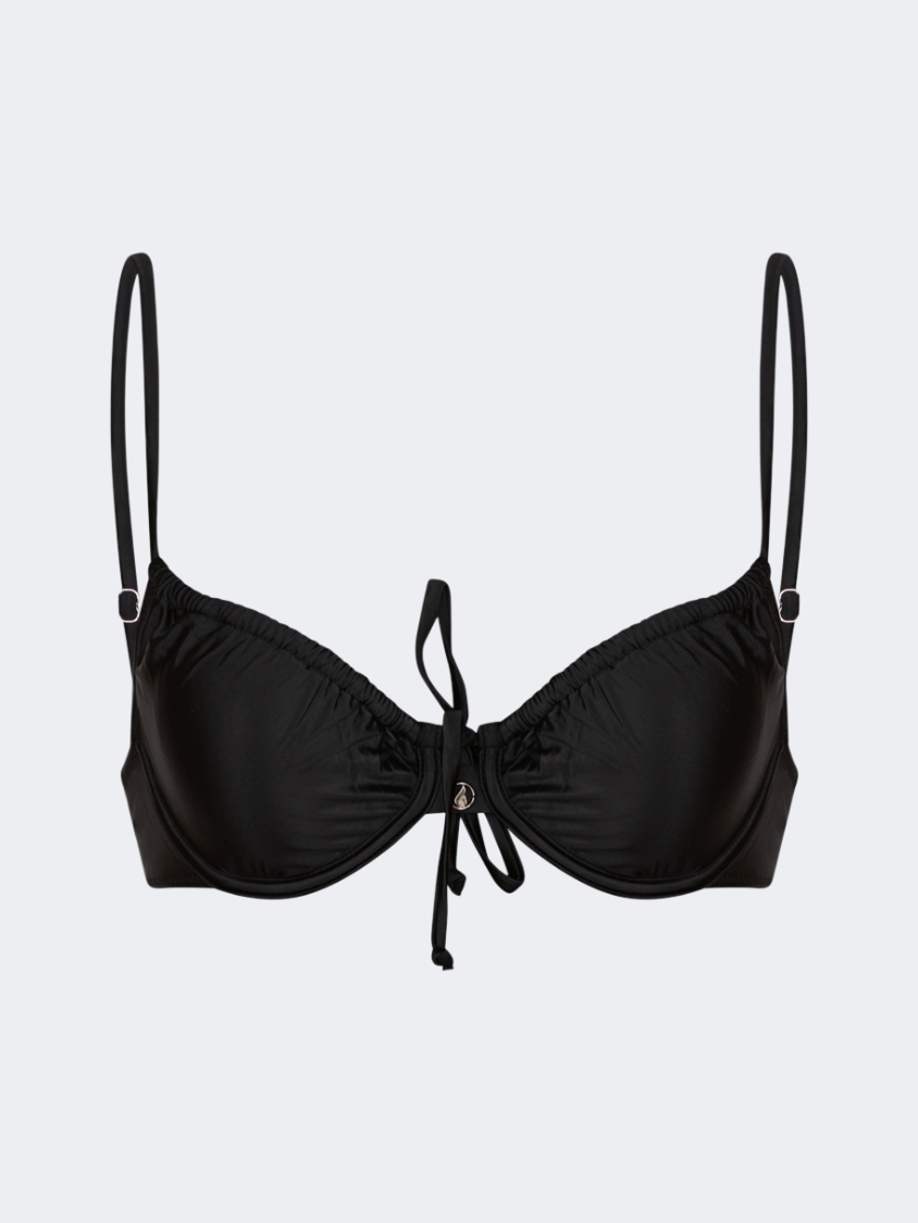 Oil And Gaz Comfortable Women Beach Bra Black