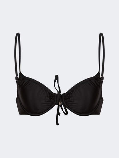 Oil And Gaz Comfortable Women Beach Bra Black