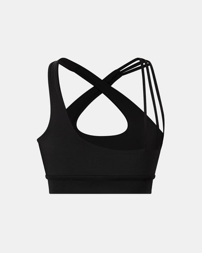 Oil And Gaz Medium Support Women Lifestyle Bra Black