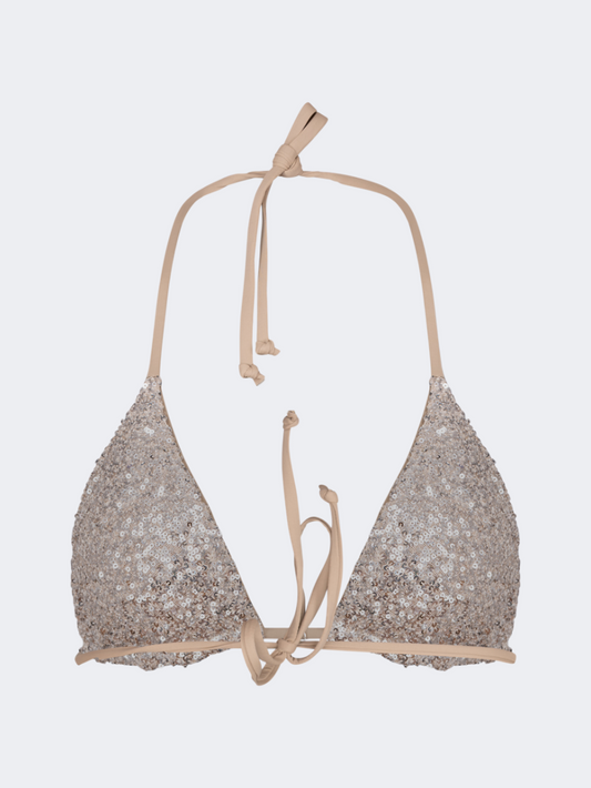 Oil & Gaz Comfortable Women Beach Bra Beige