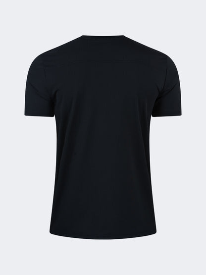 Oil And Gaz Comfortable Men Sportwear T-Shirt R-Neck Black