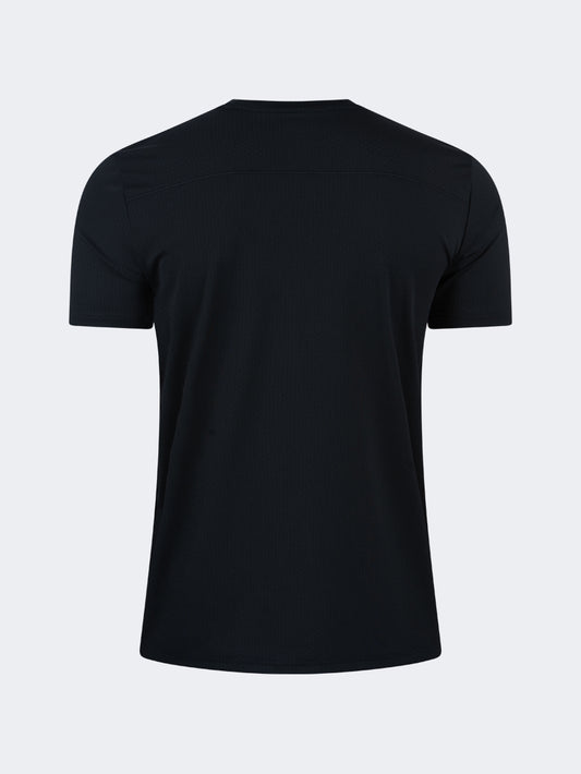 Oil & Gaz Comfortable Men Sportwear T-Shirt R-Neck Black