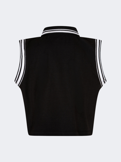 Oil&amp;Gaz Breathable Kids-Girls Lifestyle Tank Black