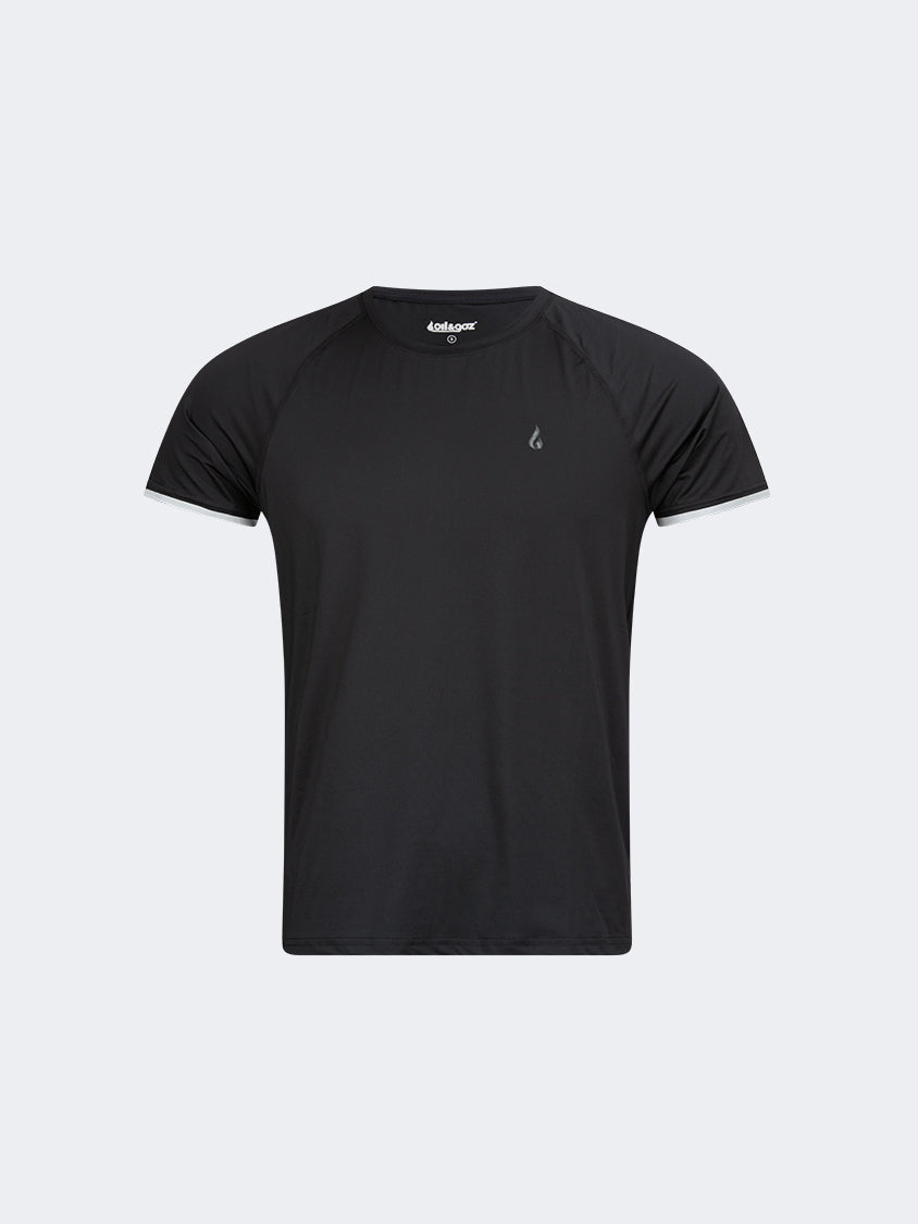 Oil And Gaz Comfortable Men Fitness T-Shirt Black