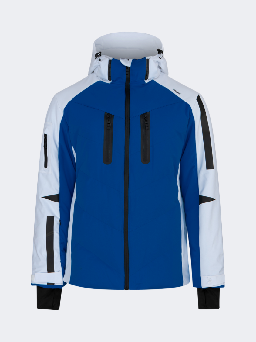 Oil&amp;Gaz Durable Men Ski Jacket Blue+White+Gun