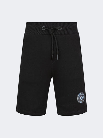 Oil And Gaz Regular Fit Kids-Boys Lifestyle Short Black