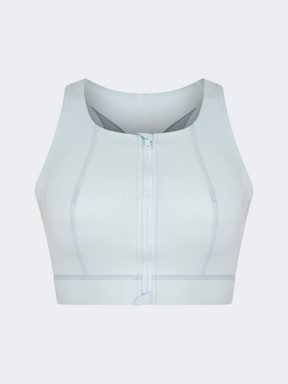 Oil&amp;Gaz Open Back Women Training Longline Bra Blue