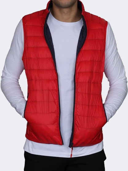 Oil And Gaz Reversible Down Men Lifestyle Vest Red/Navy