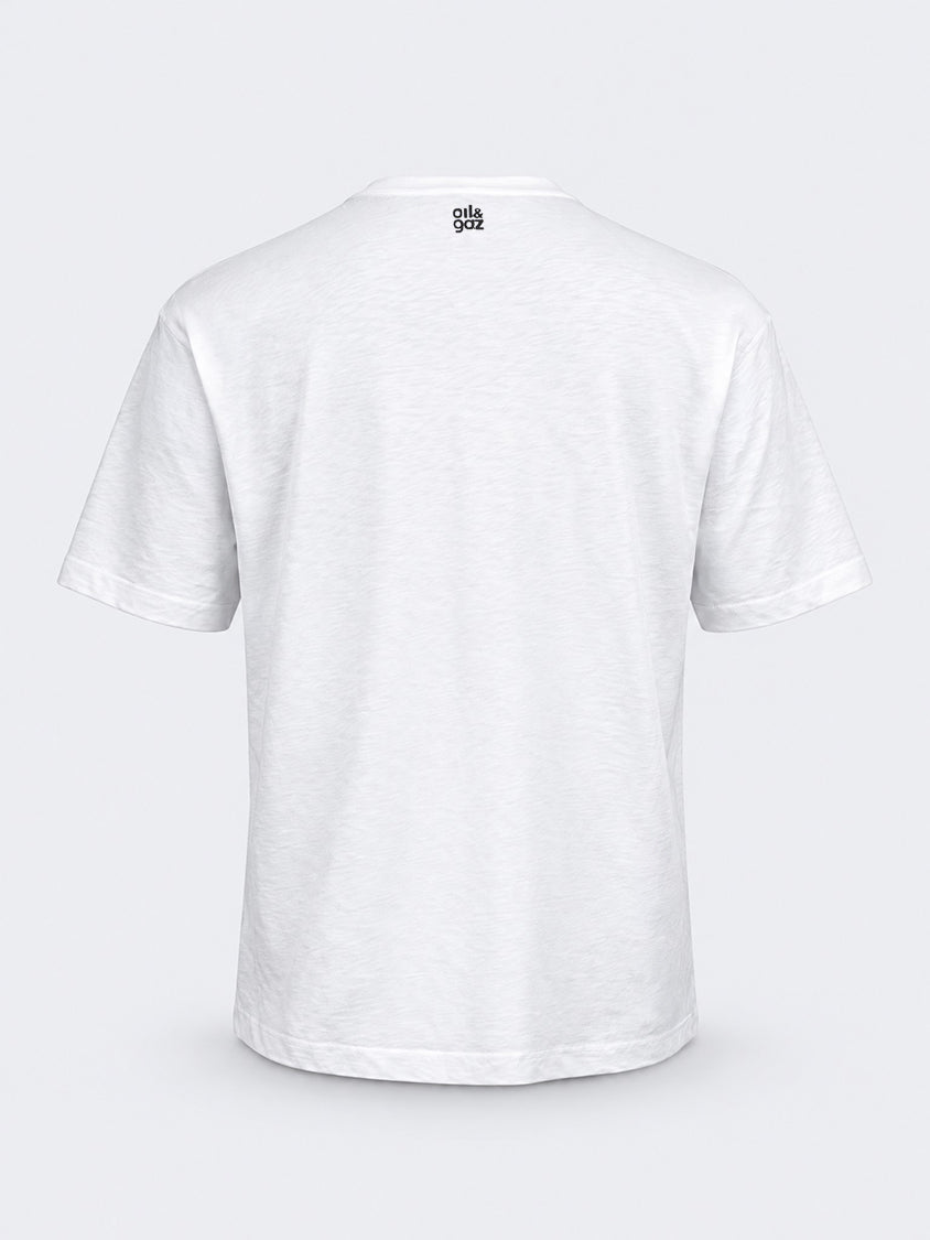 Oil &amp; Gaz Modern Men Lifestyle T-Shirt  White