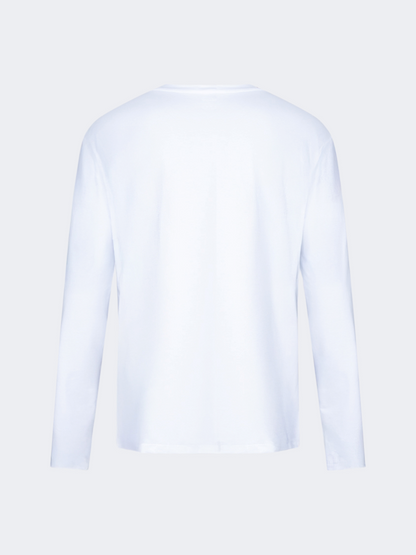Oil And Gaz Big Size Men Lifestyle Long Sleeve White
