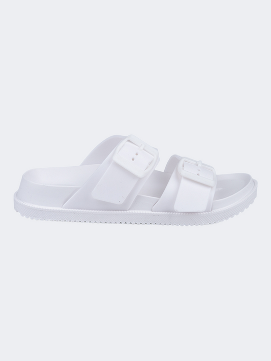 Oil & Gaz Comfortable Kids Lifestyle Slide White