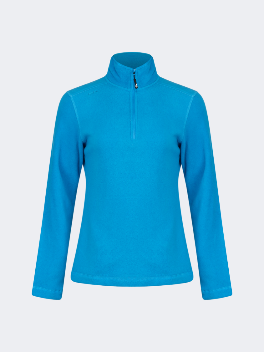 Oil&amp;Gaz Warm Women Skiing 1/4 Zip Fleece Blue