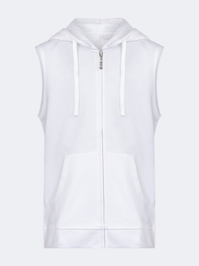 Oil And Gaz Sleeveless Kids Lifestyle Vest White