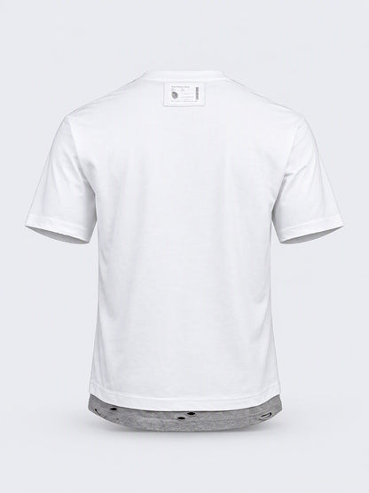 Oil &amp; Gaz Elevated Men Lifestyle T-Shirt  White