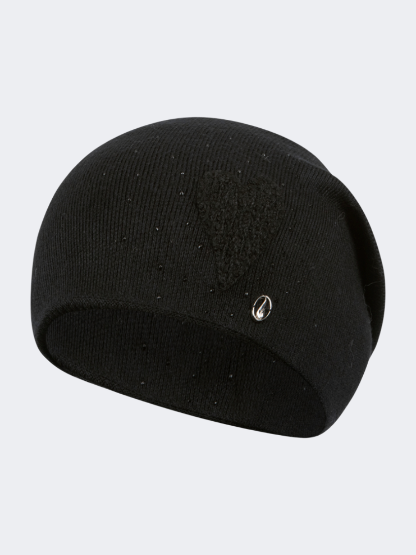 Oil And Gaz Cozy Women Lifestyle Beanie Black