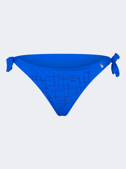 Oil And Gaz Comfortable Women Beach Tie Side Bottom Blue