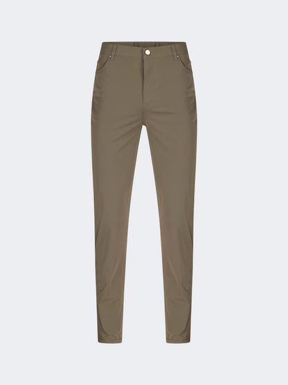 Oil And Gaz Straight-Cut Men Lifestyle 5 Pockets Pant Khaki