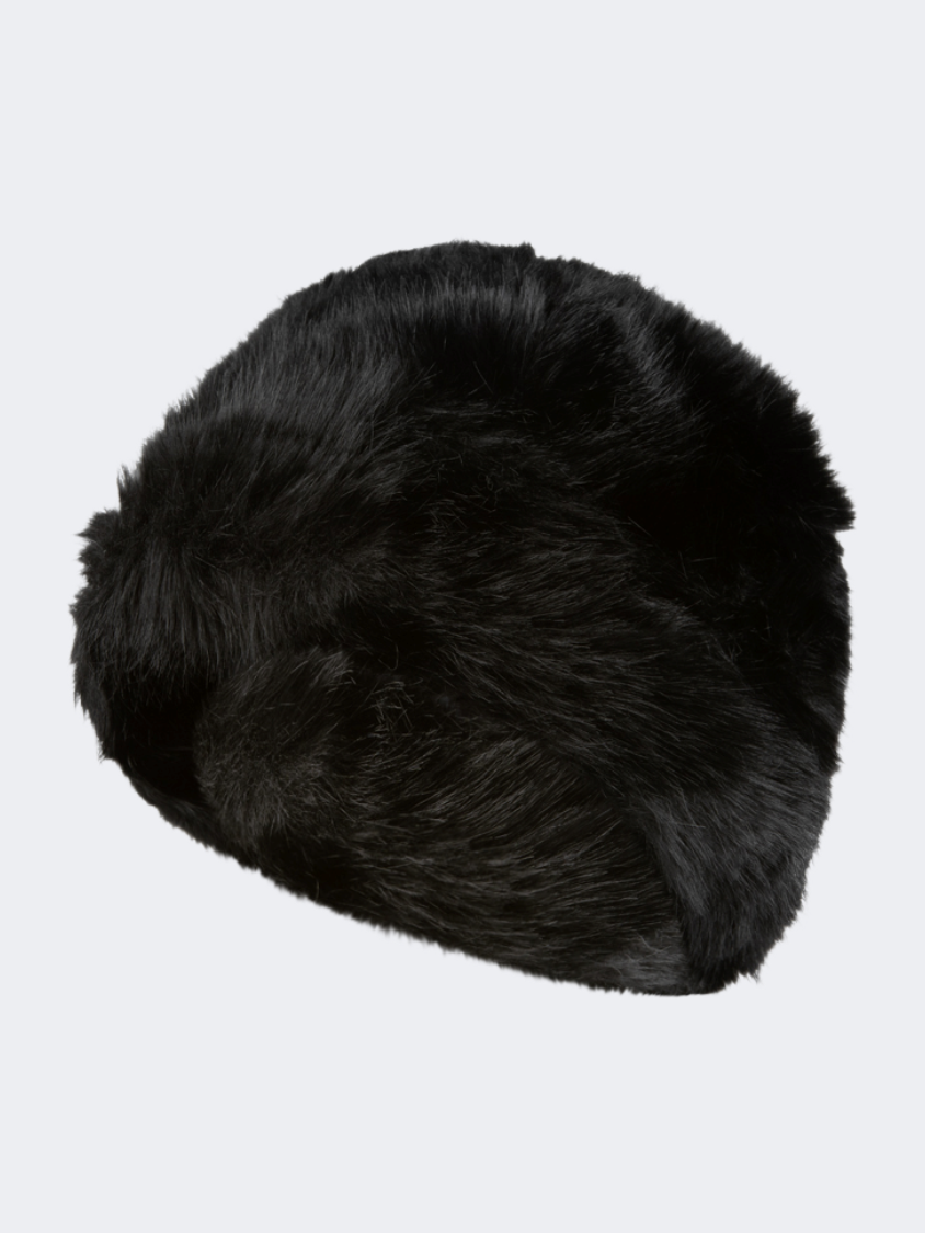 Oil And Gaz Comfy Women Lifestyle Fur Hat Black