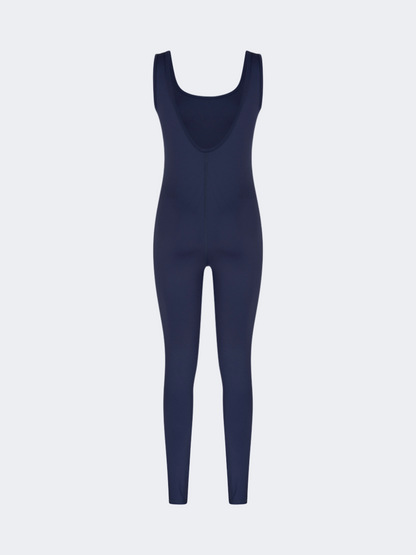 Oil And Gaz Sleeveless Long Women Lifestyle Jumpsuit Navy