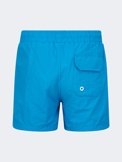 Oil And Gaz Plain Kids-Boys Swim Short Light Blue