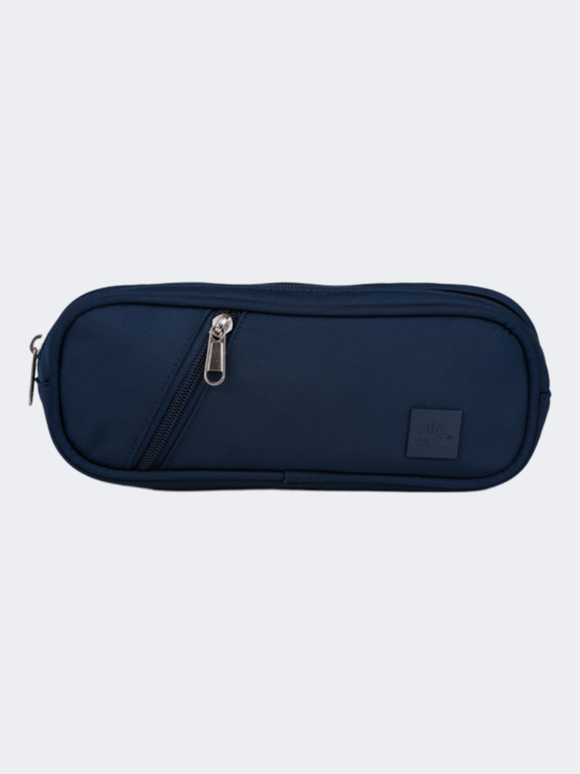Oil & Gaz Duo Zip Unisex Lifestyle Pencil Case Navy