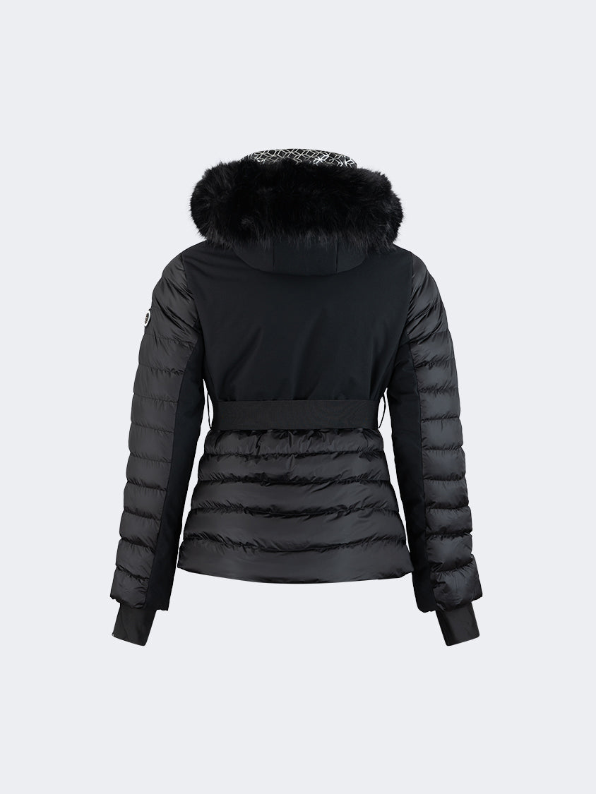 Oil And Gaz Comfortable Women Skiing Jacket Black/Gun