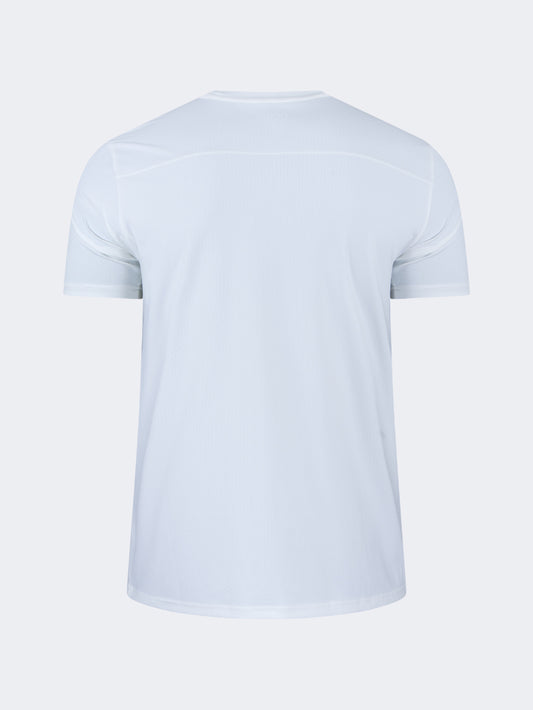 Oil & Gaz Comfortable Men Sportwear T-Shirt R-Neck White