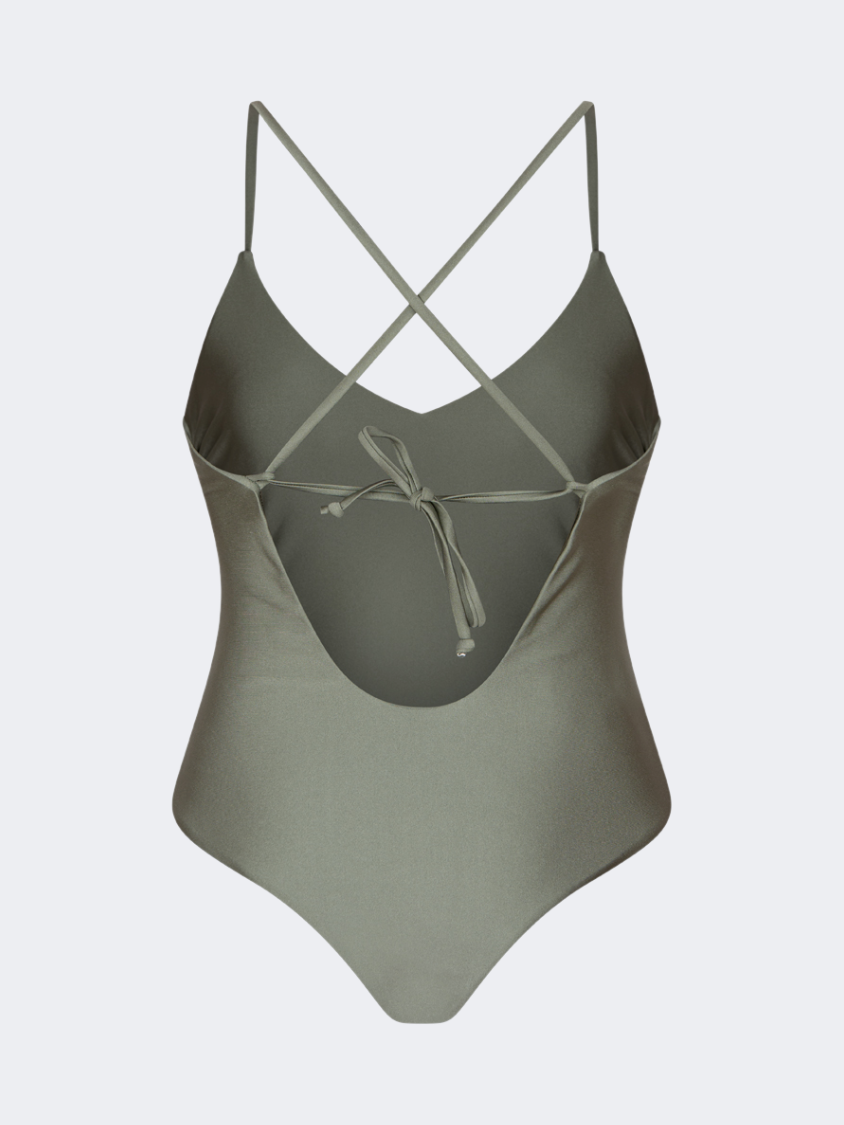 Oil And Gaz Trendy Women Beach Crisscross Olive