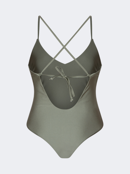 Oil And Gaz Trendy Women Beach Crisscross Olive