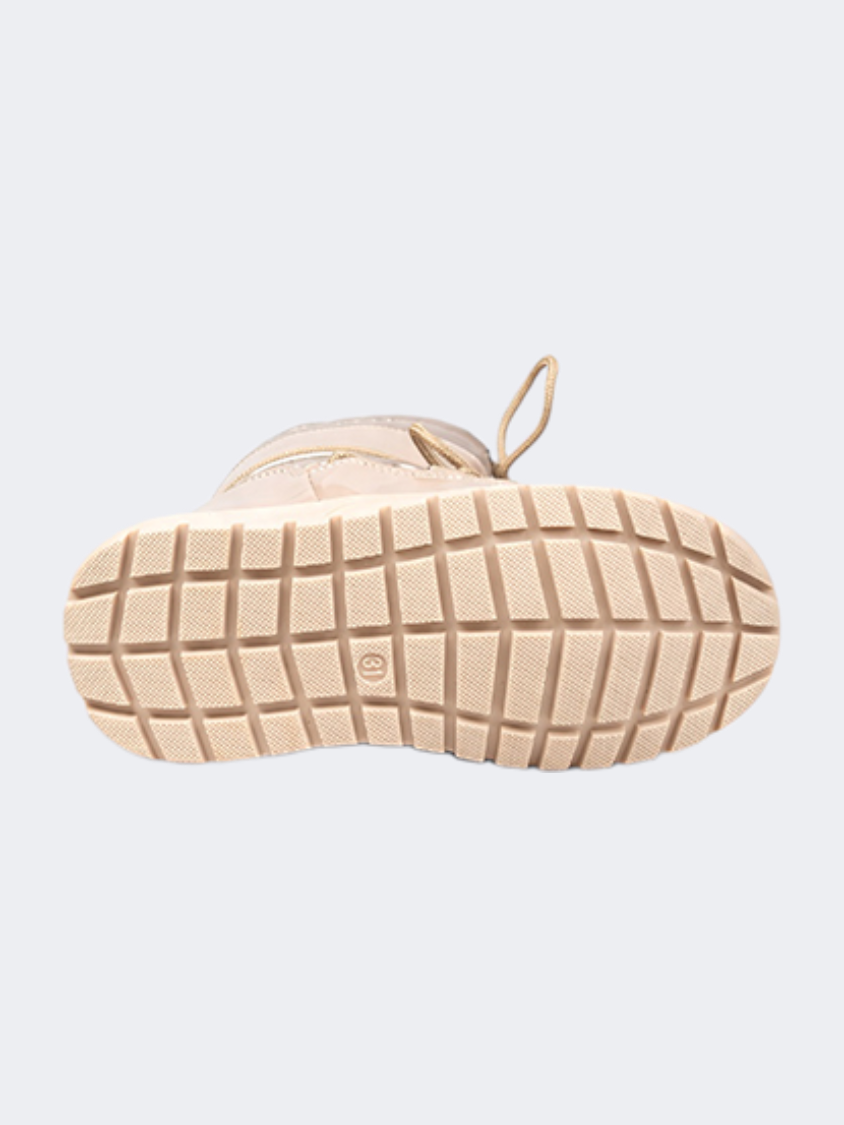 Oil &amp; Gaz After Ski Kids Skiing Boots Gold