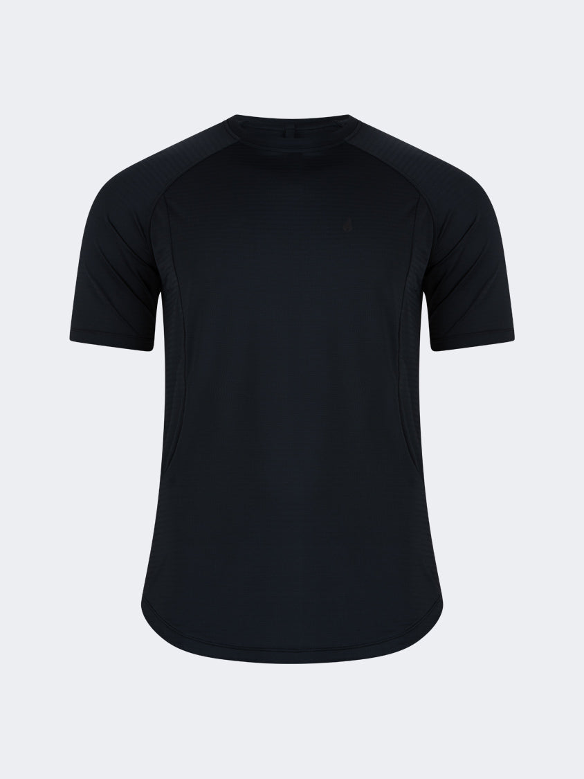 Oil And Gaz Comfortable Men Training T-Shirt R-Neck Black