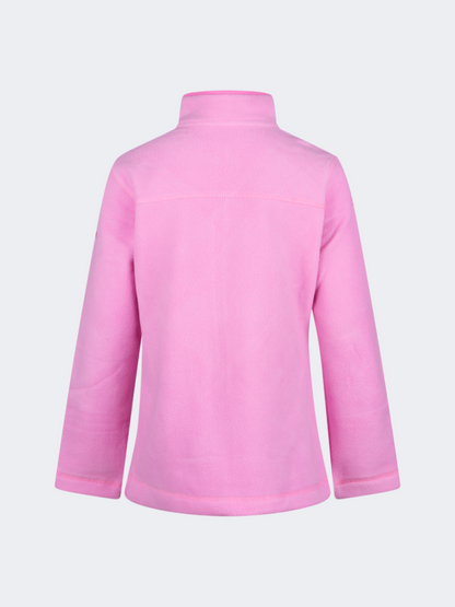 Oil&amp;Gaz Soft Kids-Girls Skiing Full Zip Fleece Pink