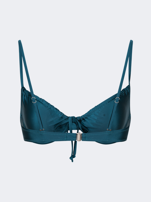 Oil & Gaz Comfortable Women Beach Bra Blue