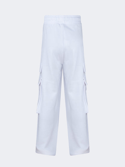 Oil And Gaz Casual Kids-Girls Lifestyle Cargo Pant White