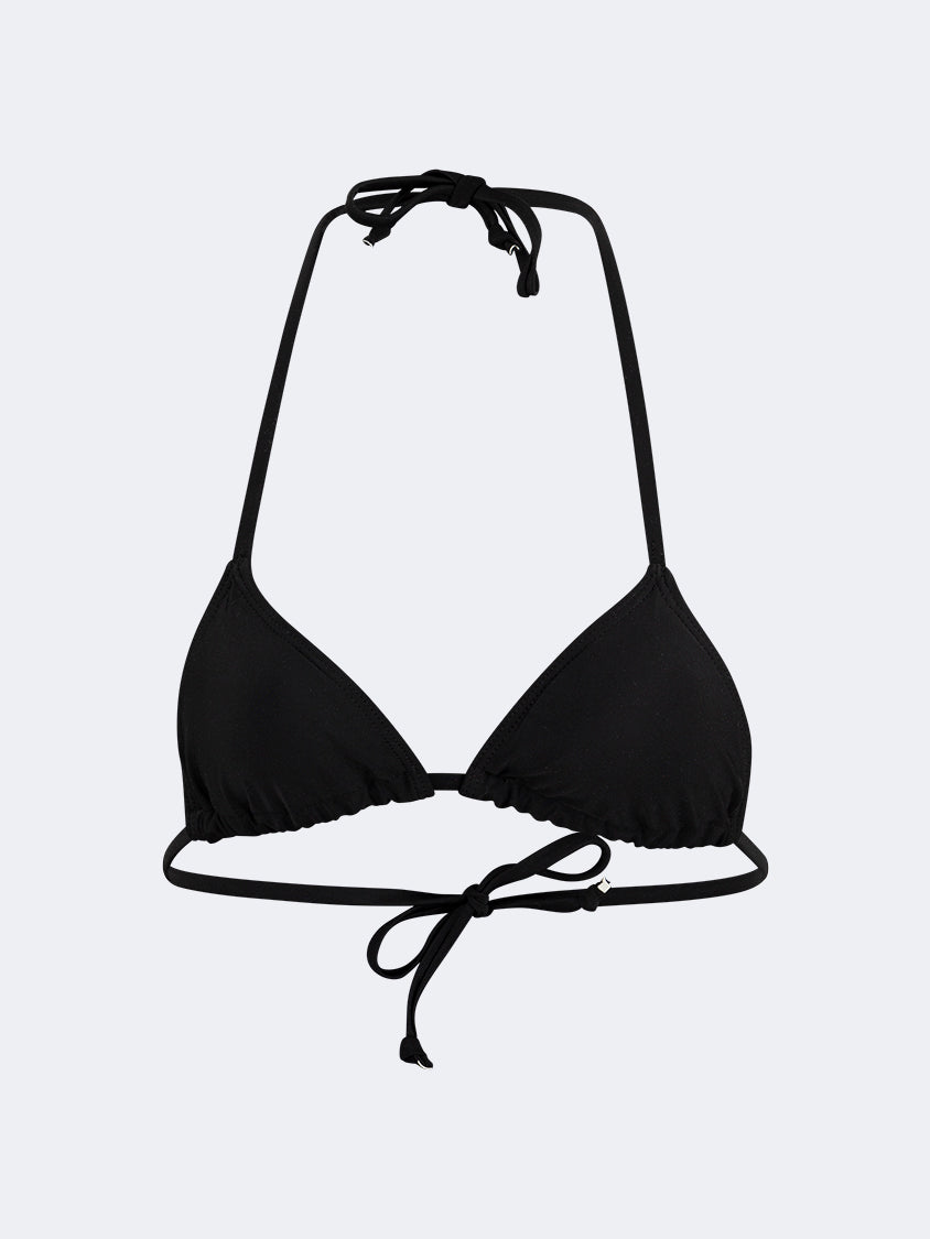 Oil And Gaz Stylish Women Beach Tri-Bra Black