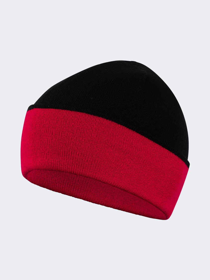 Oil And Gaz Cozy Unisex Lifestyle Reversible Beanie Black/Red