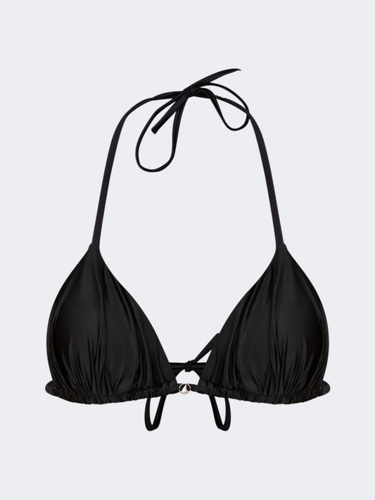 Oil & Gaz Sparkle Women Beach Triangle Bra Black