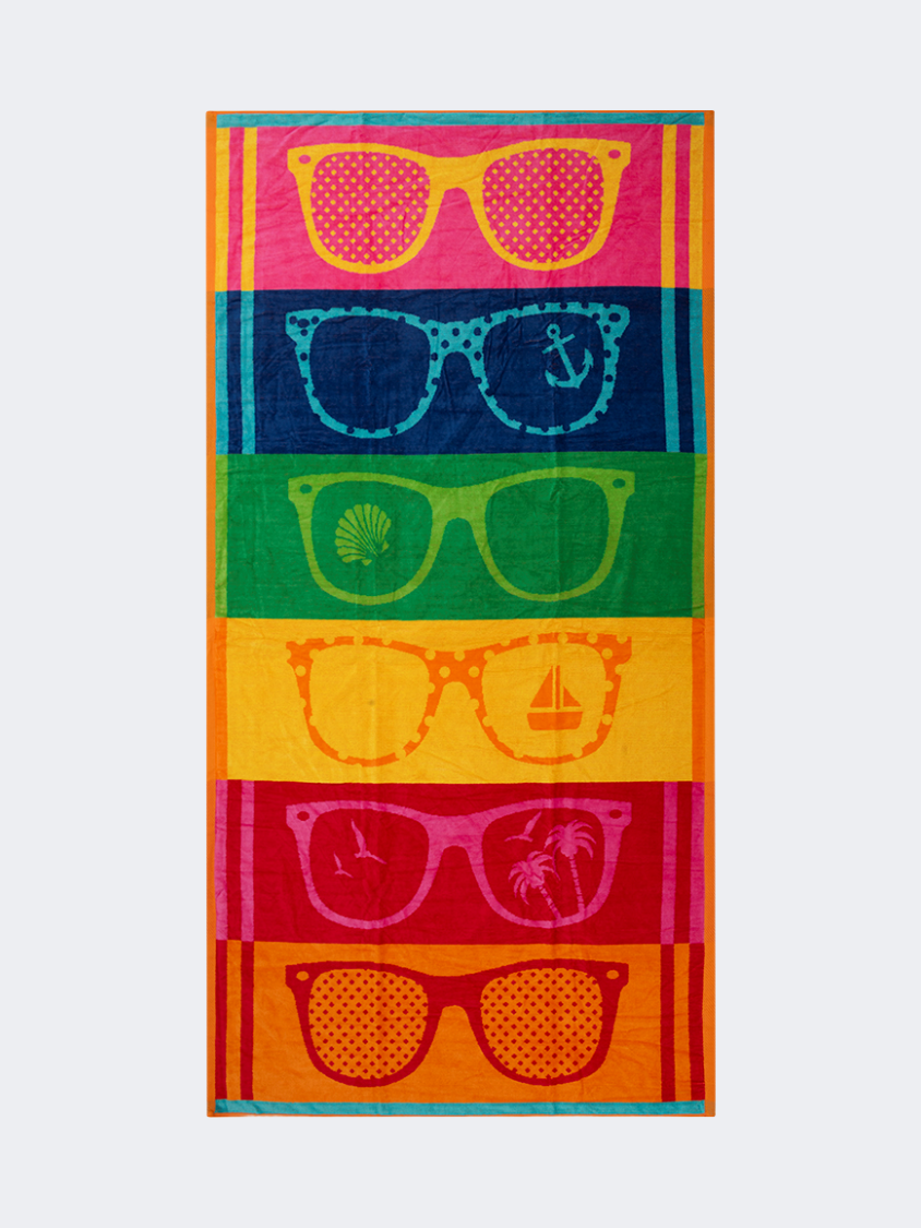 Oil And Gaz Colorful Women Beach Towel Multicolor