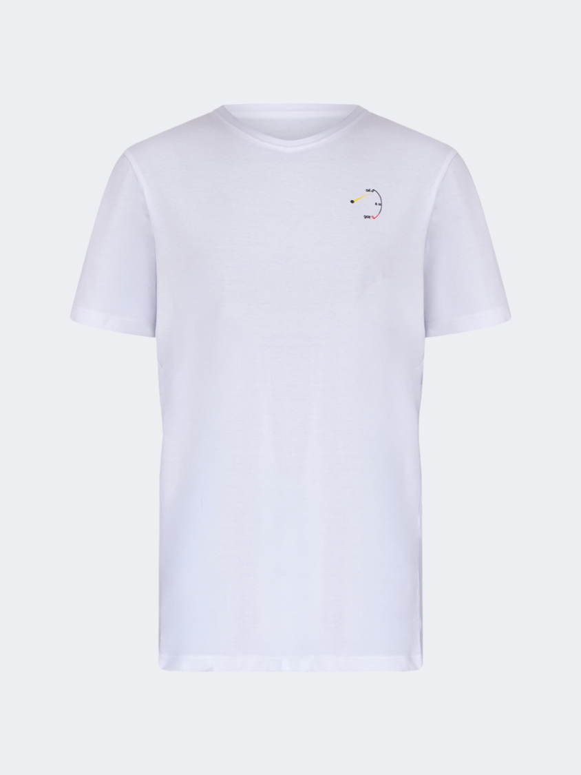 Oil&amp;Gaz Breathable Unisex Lifestyle Graphic T-Shirt White