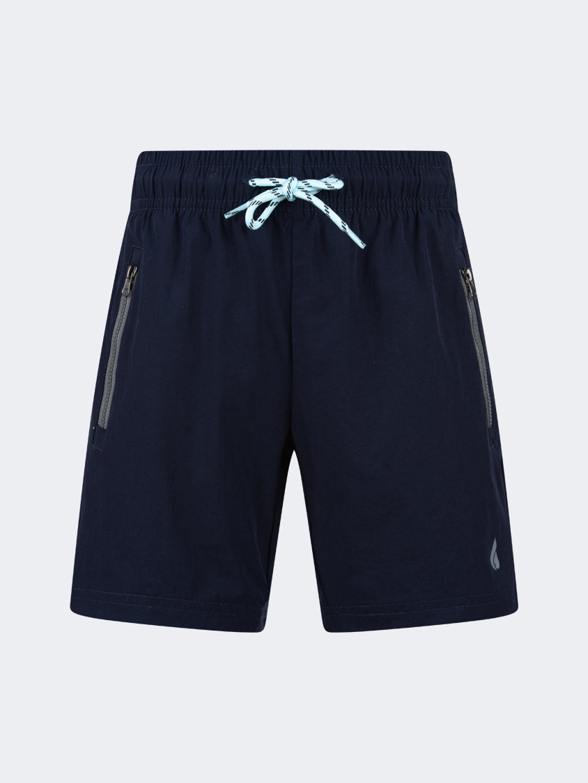 Oil And Gaz Breathable Kids Boys Beach Swim Short Navy