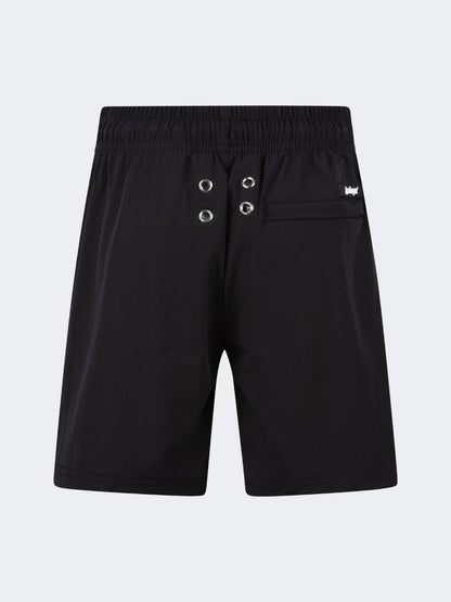 Oil And Gaz Breathable Kids Boys Beach  Swim Short Black