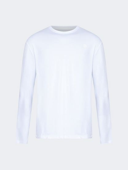 Oil And Gaz Big Size Men Lifestyle Long Sleeve White